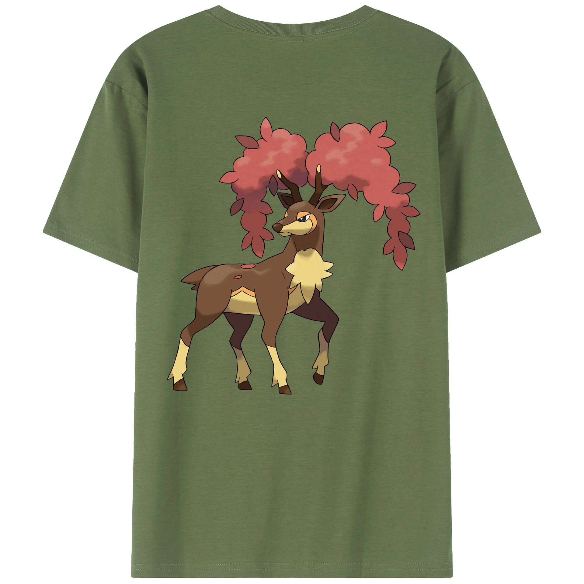 （画像用） ポケットモンスター Pokémon 綿100％ メンズ半袖Tシャツ（バックプリント） 通気性